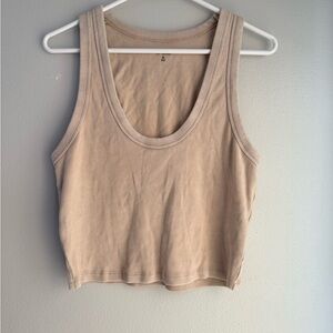Abercrombie & Fitch Beige Tank Top